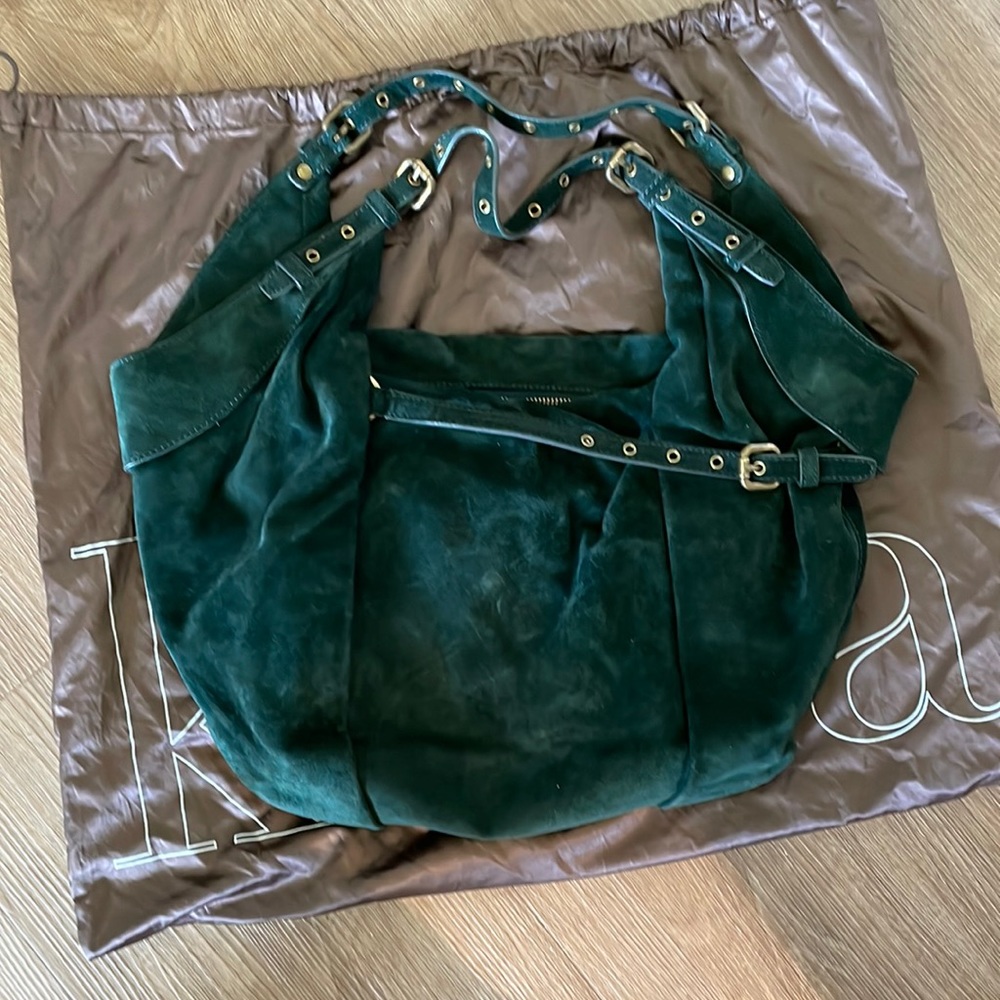 Green Suede Tess Kooba Handbag